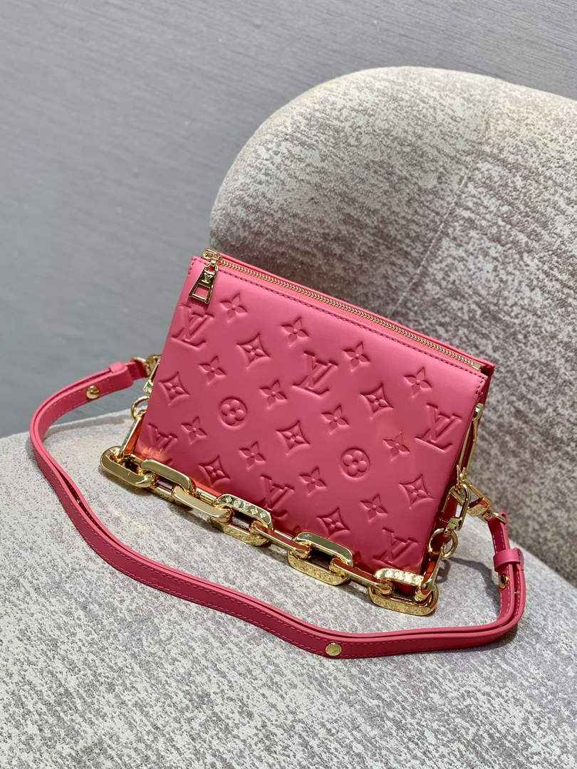 LV M20750 Louis Vuitton Coussin BB Handbags Fluo Pink