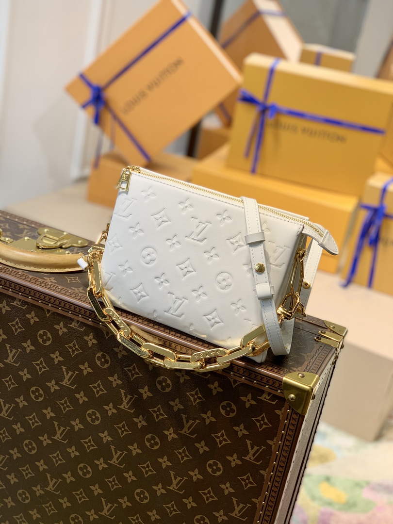 LV M20770 Louis Vuitton Coussin BB Handbags White - Default Title - View 1