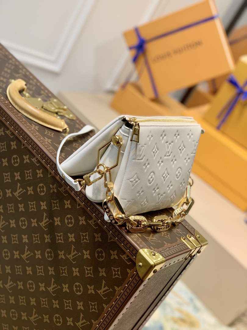 LV M20770 Louis Vuitton Coussin BB Handbags White