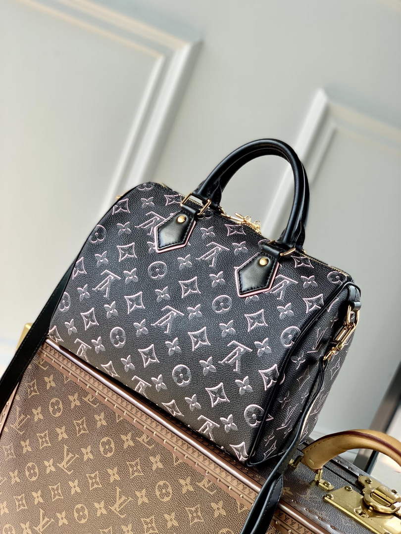 LV M20852 Louis Vuitton Speedy Bandoulière 25 Black