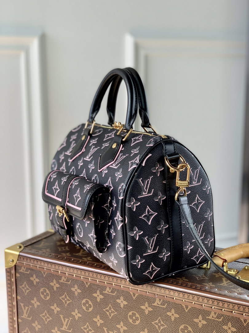 LV M20852 Louis Vuitton Speedy Bandoulière 25 Black