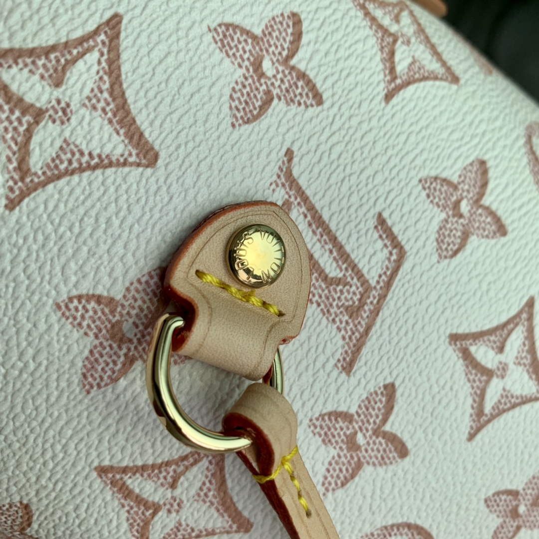 LV M20921 Louis Vuitton Neverfull MM Tote Bag Beige Clair