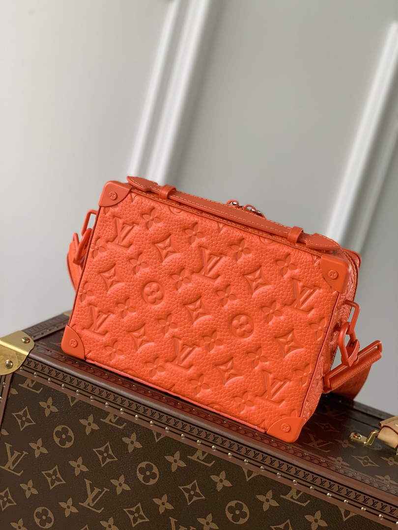 LV M20956 Louis Vuitton Handle Soft Trunk Men Bags Orange