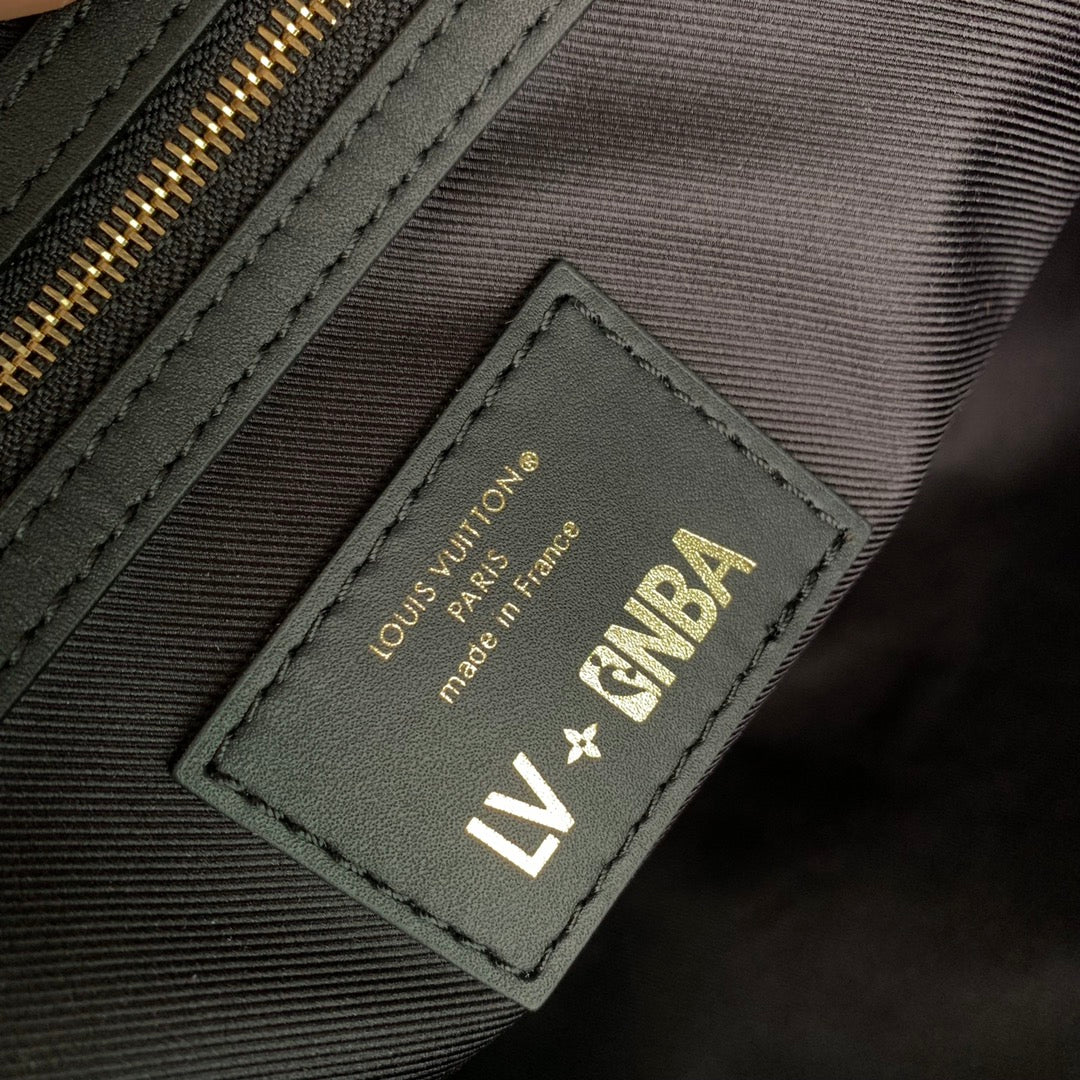 LV M21105 Louis Vuitton Keepall Bandouliere 55 Travel Bag Blue