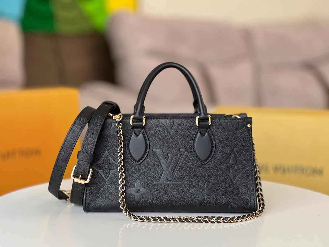 LV M23640 Louis Vuitton OnTheGo East West Monogram Empreinte Leather Black - Default Title - View 1