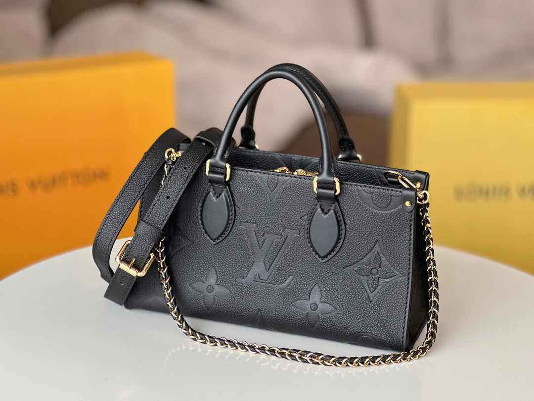 LV M23640 Louis Vuitton OnTheGo East West Monogram Empreinte Leather Black - Default Title - View 4