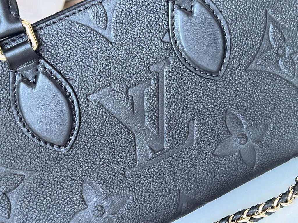 LV M23640 Louis Vuitton OnTheGo East West Monogram Empreinte Leather Black - Default Title - View 6