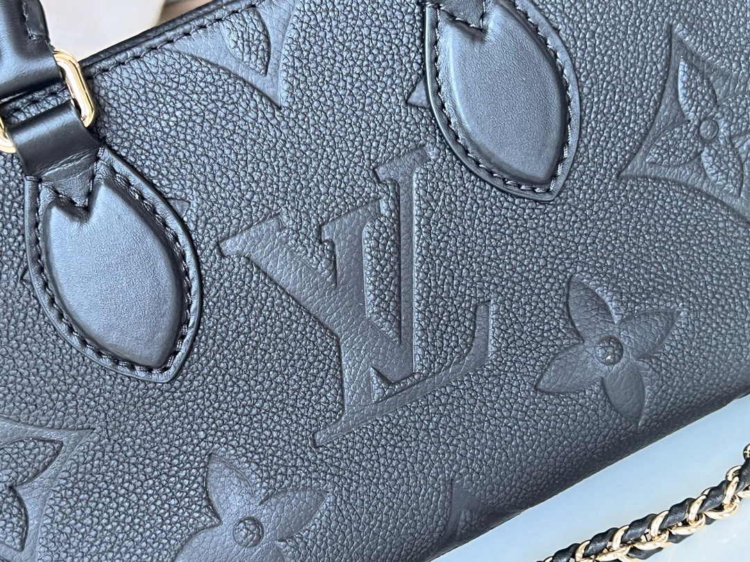 LV M23640 Louis Vuitton OnTheGo East West Monogram Empreinte Leather Black - Default Title - View 6