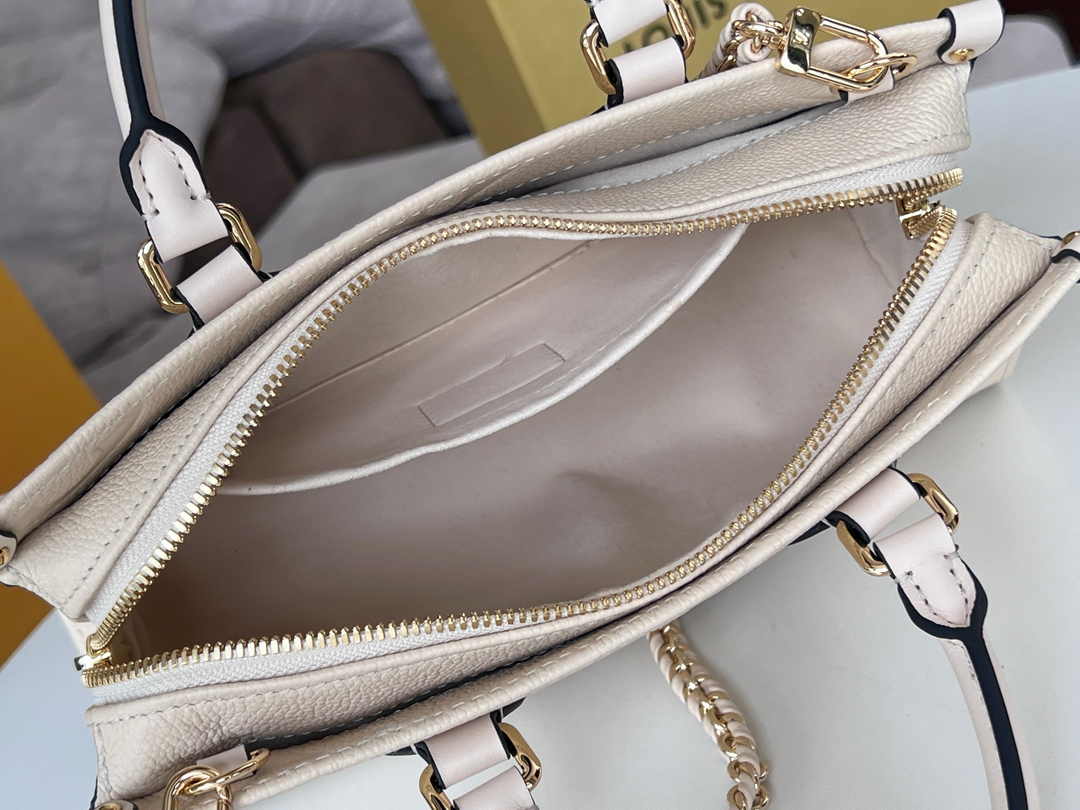 LV M23698 Louis Vuitton OnTheGo East West Monogram Empreinte Leather Cream - Default Title - View 7