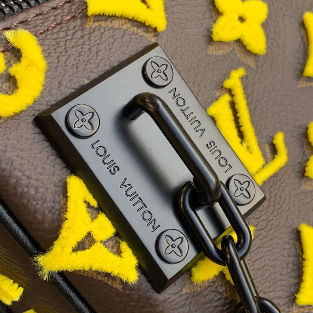 LV M45069 Louis Vuitton Keepall Bandouliere 50 Travel Bag Yellow
