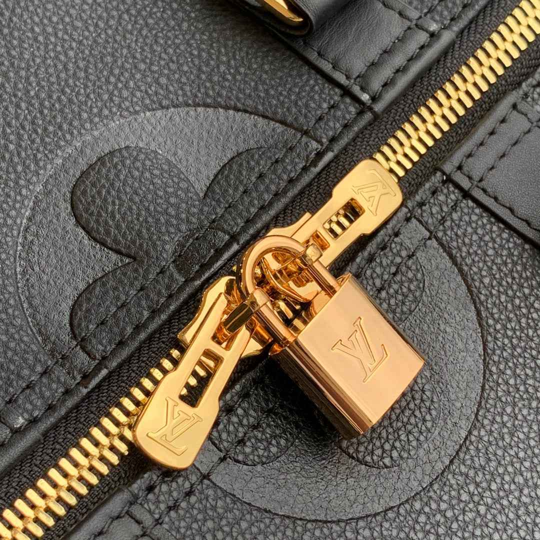 LV M45532 Louis Vuitton Keepall Bandouliere 45 Travel Bag Black