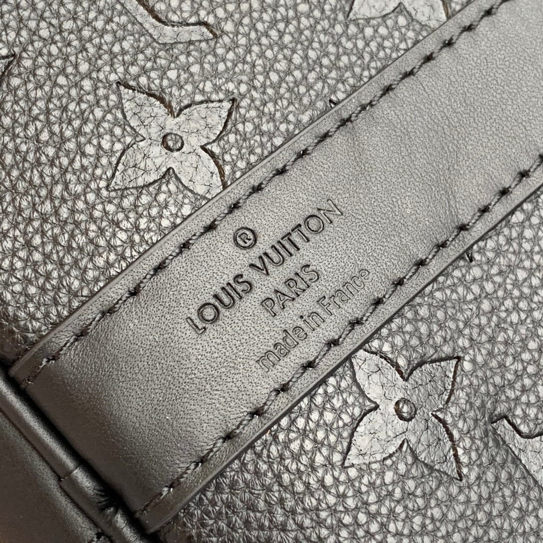 LV M45532 Louis Vuitton Keepall Bandouliere 45 Travel Bag Black