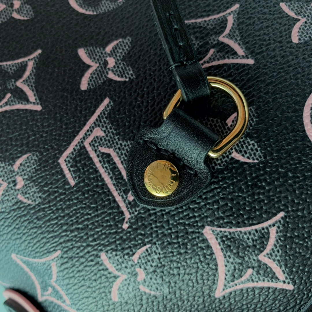 LV M46137 Louis Vuitton Neverfull MM Tote Bag Black