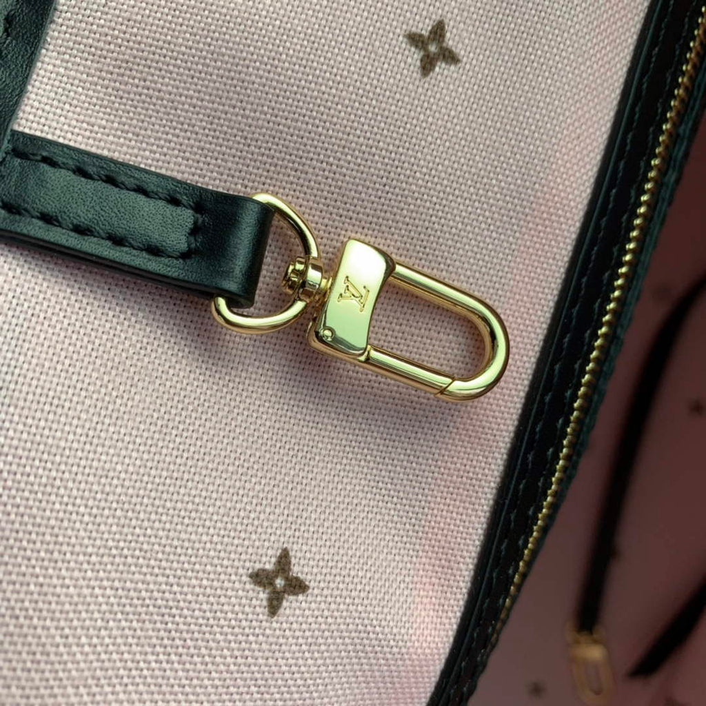 LV M46137 Louis Vuitton Neverfull MM Tote Bag Black