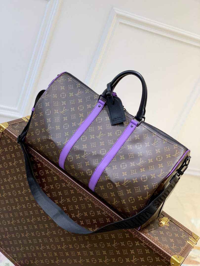 LV M46257 Louis Vuitton Keepall Bandouliere 50 Travel Bag