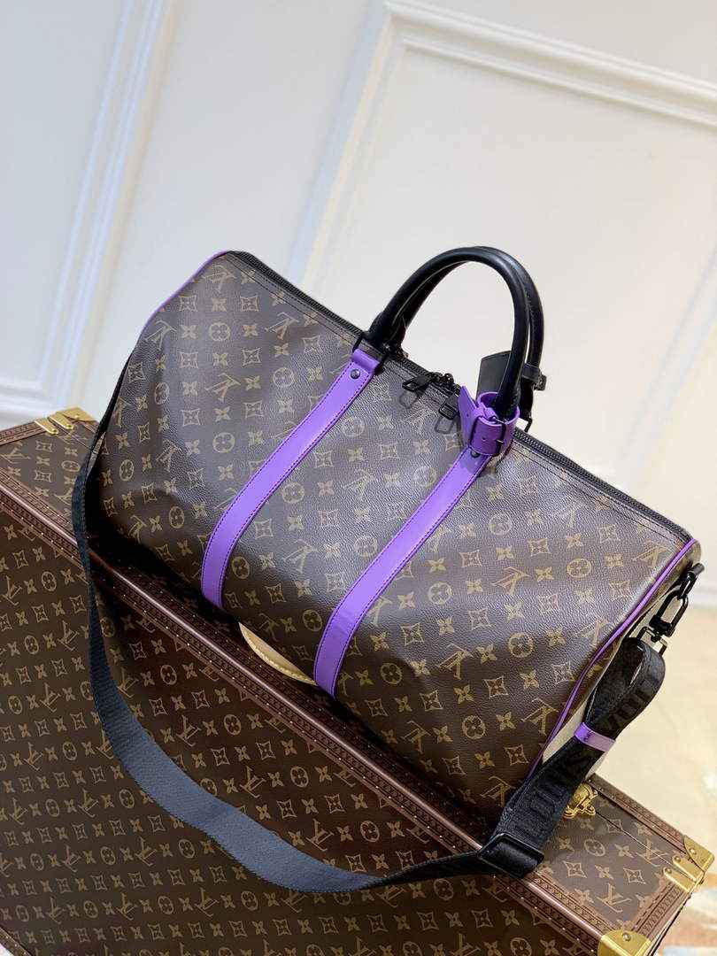 LV M46257 Louis Vuitton Keepall Bandouliere 50 Travel Bag
