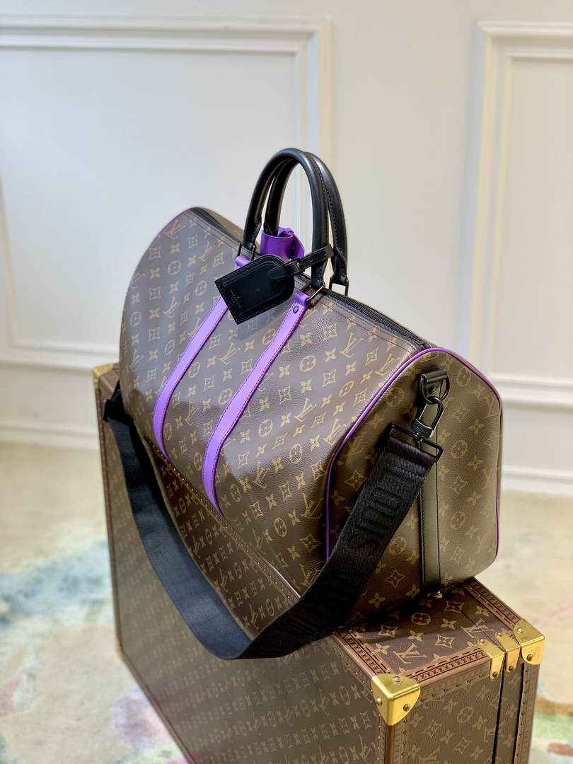 LV M46257 Louis Vuitton Keepall Bandouliere 50 Travel Bag