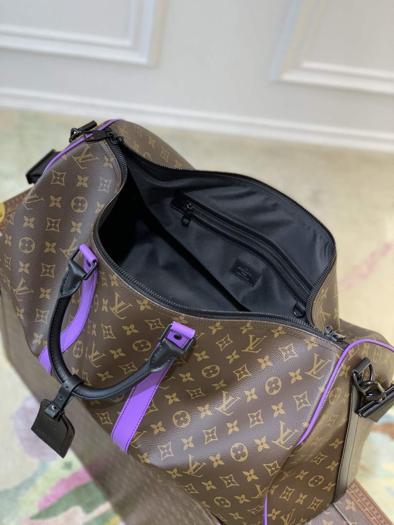 LV M46257 Louis Vuitton Keepall Bandouliere 50 Travel Bag