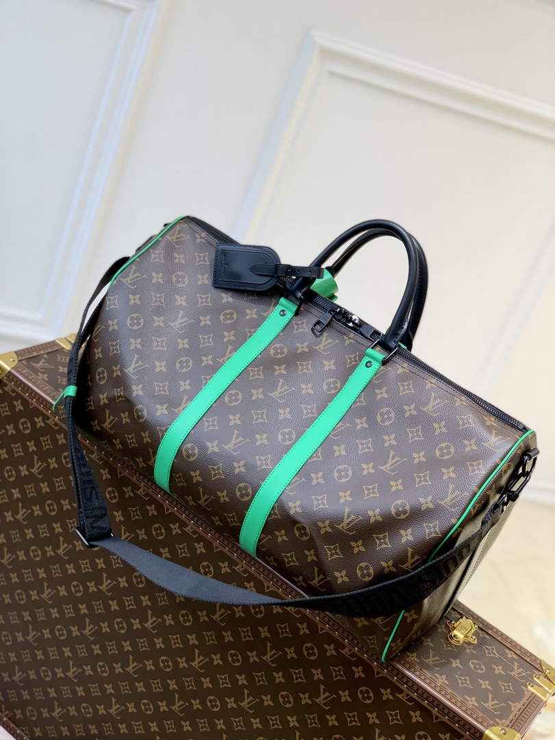 LV M46259 Louis Vuitton Keepall Bandouliere 50 Travel Bag