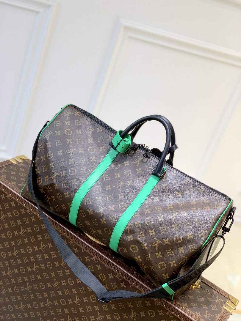 LV M46259 Louis Vuitton Keepall Bandouliere 50 Travel Bag