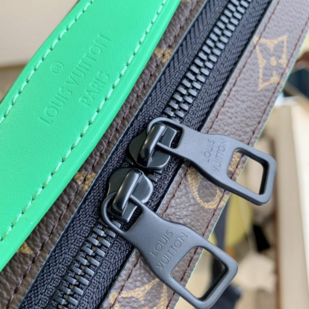 LV M46264 Louis Vuitton Handle Soft Trunk Men Bags Green - Default Title - View 6