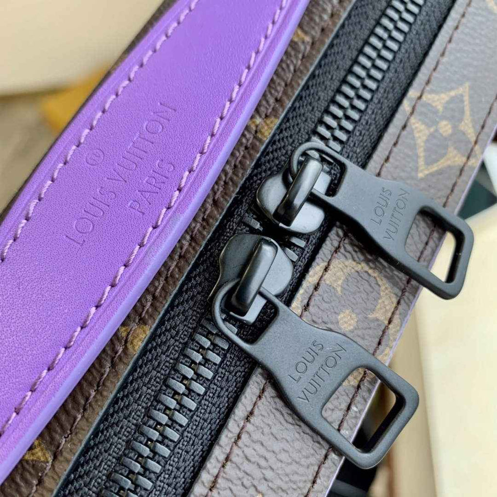 LV M46264 Louis Vuitton Handle Soft Trunk Men Bags Purple