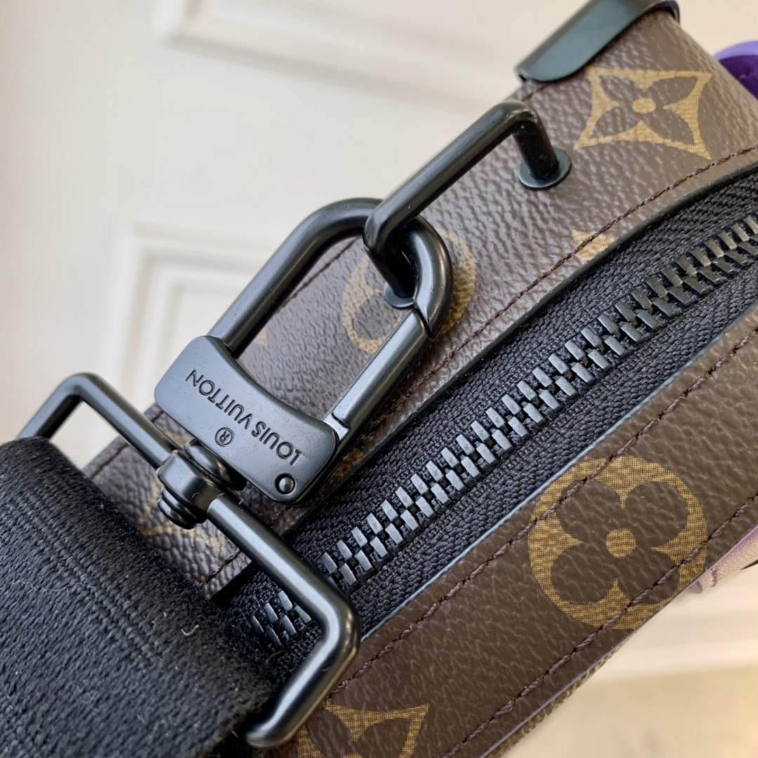 LV M46264 Louis Vuitton Handle Soft Trunk Men Bags Purple - Default Title - View 6