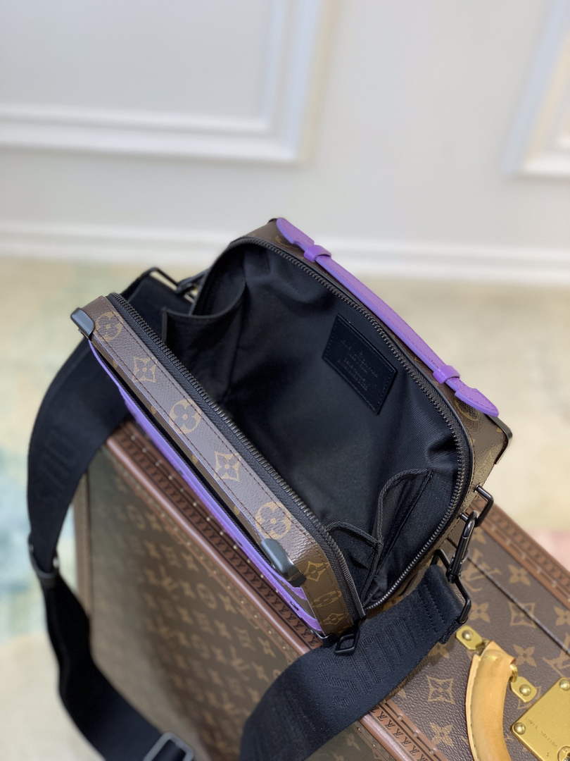LV M46264 Louis Vuitton Handle Soft Trunk Men Bags Purple - Default Title - View 9