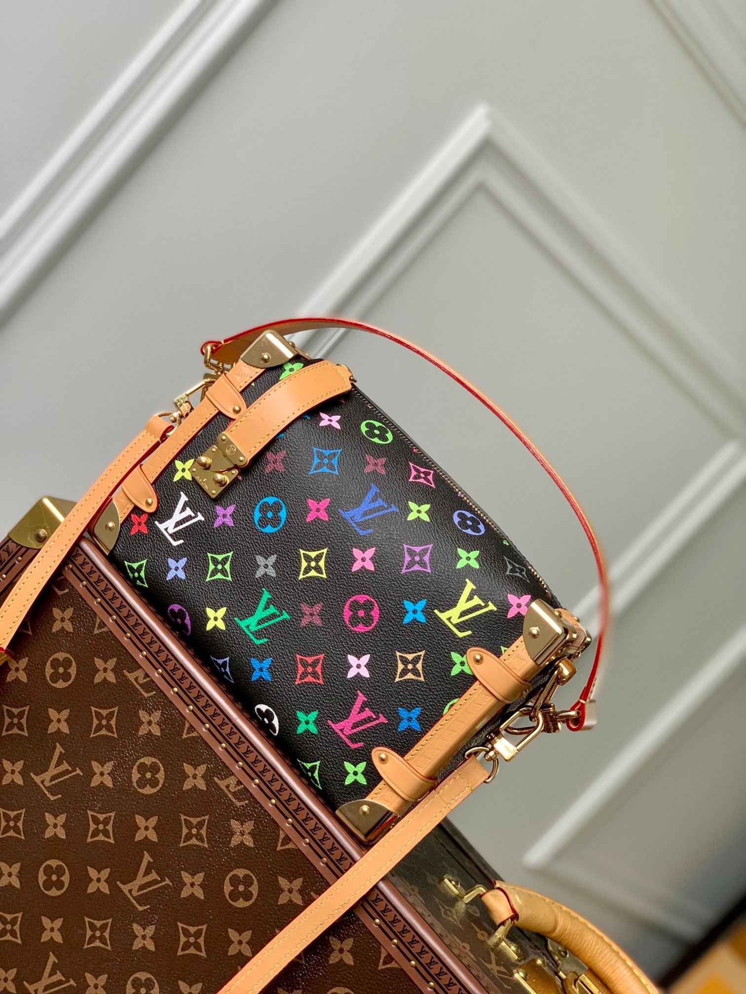 Louis Vuitton Side Trunk MM M46358 Monogram black - Default Title - View 1