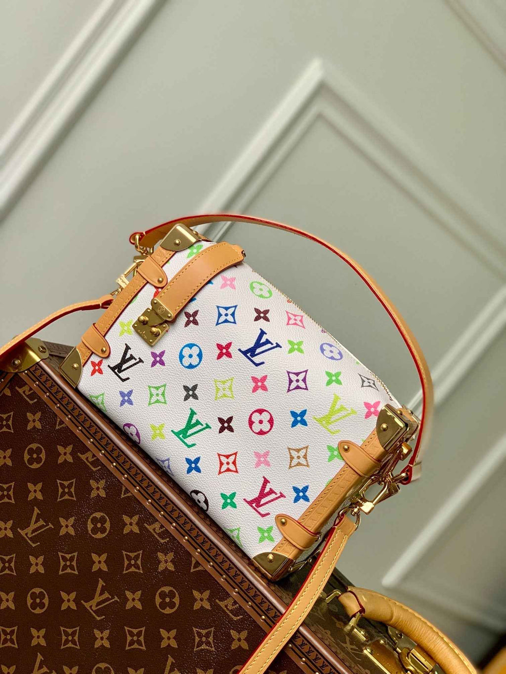 Louis Vuitton Side Trunk MM M46358 Monogram white - Default Title - View 1