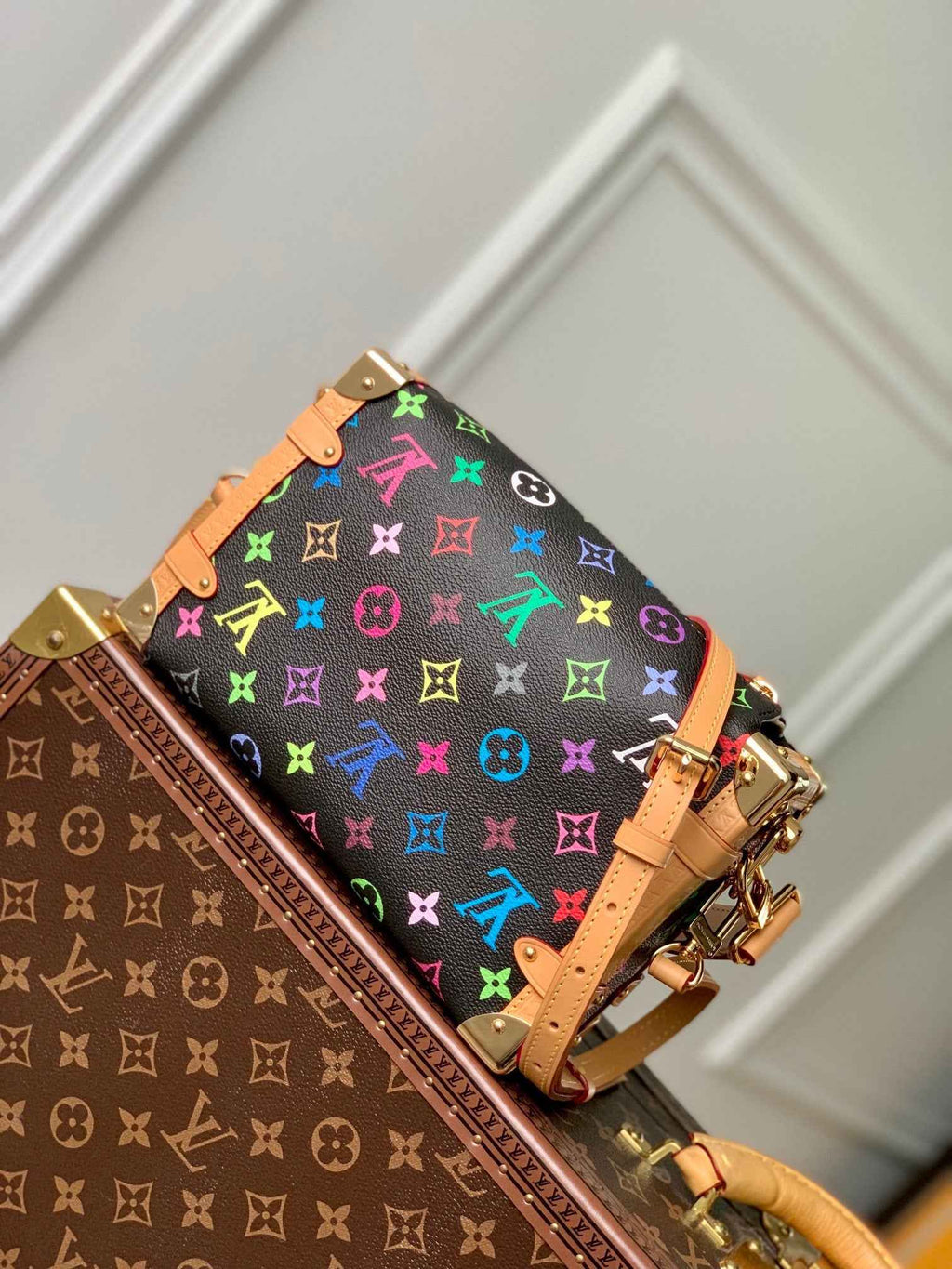 Louis Vuitton Side Trunk MM M46358 Monogram black - Default Title - View 2