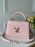 LV M57093 Louis Vuitton Twist One Handle PM Taurillon Leather Pink