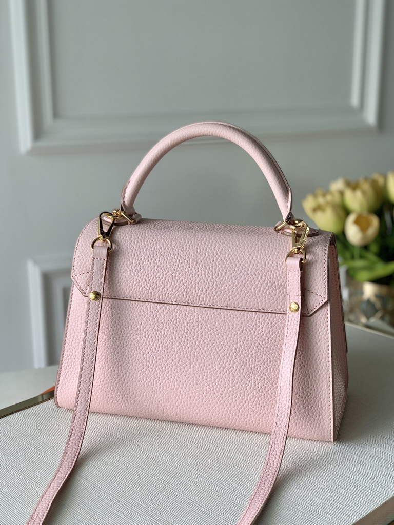 LV M57093 Louis Vuitton Twist One Handle PM Taurillon Leather Pink