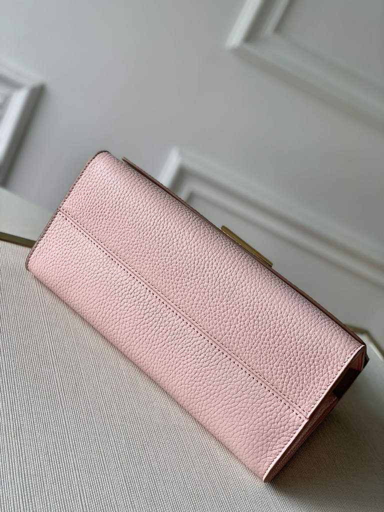 LV M57093 Louis Vuitton Twist One Handle PM Taurillon Leather Pink - Default Title - View 4