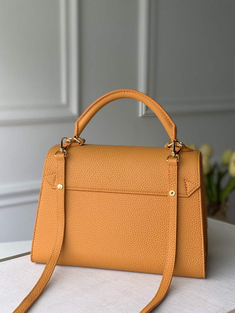 LV M57093 Louis Vuitton Twist One Handle PM Taurillon Leather Yellow - Default Title - View 2