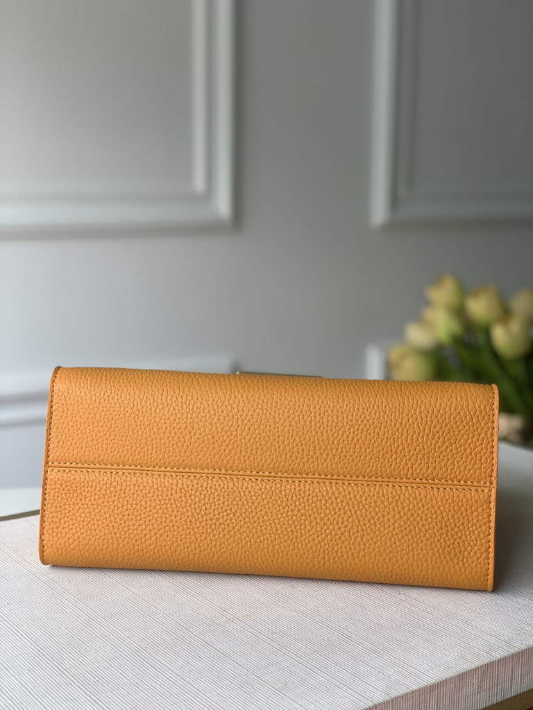 LV M57093 Louis Vuitton Twist One Handle PM Taurillon Leather Yellow - Default Title - View 4