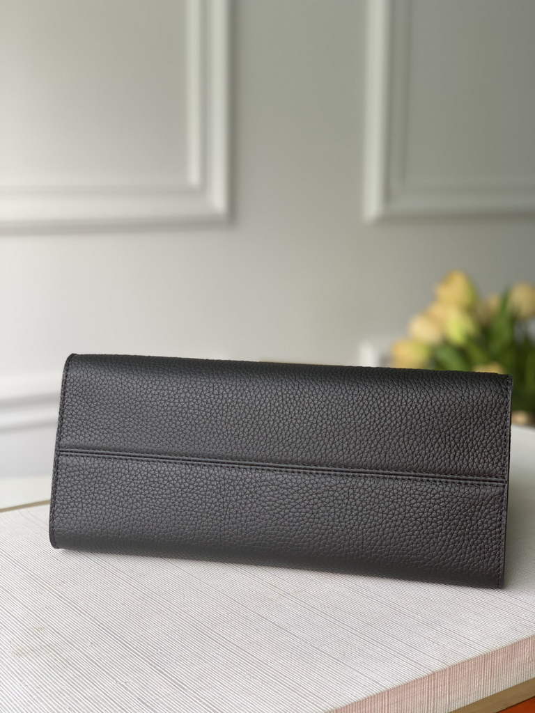 LV M57093 Louis Vuitton Twist One Handle PM Taurillon Leather Black