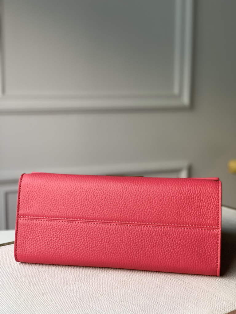 LV M57093 Louis Vuitton Twist One Handle PM Taurillon Leather Plum - Default Title - View 4