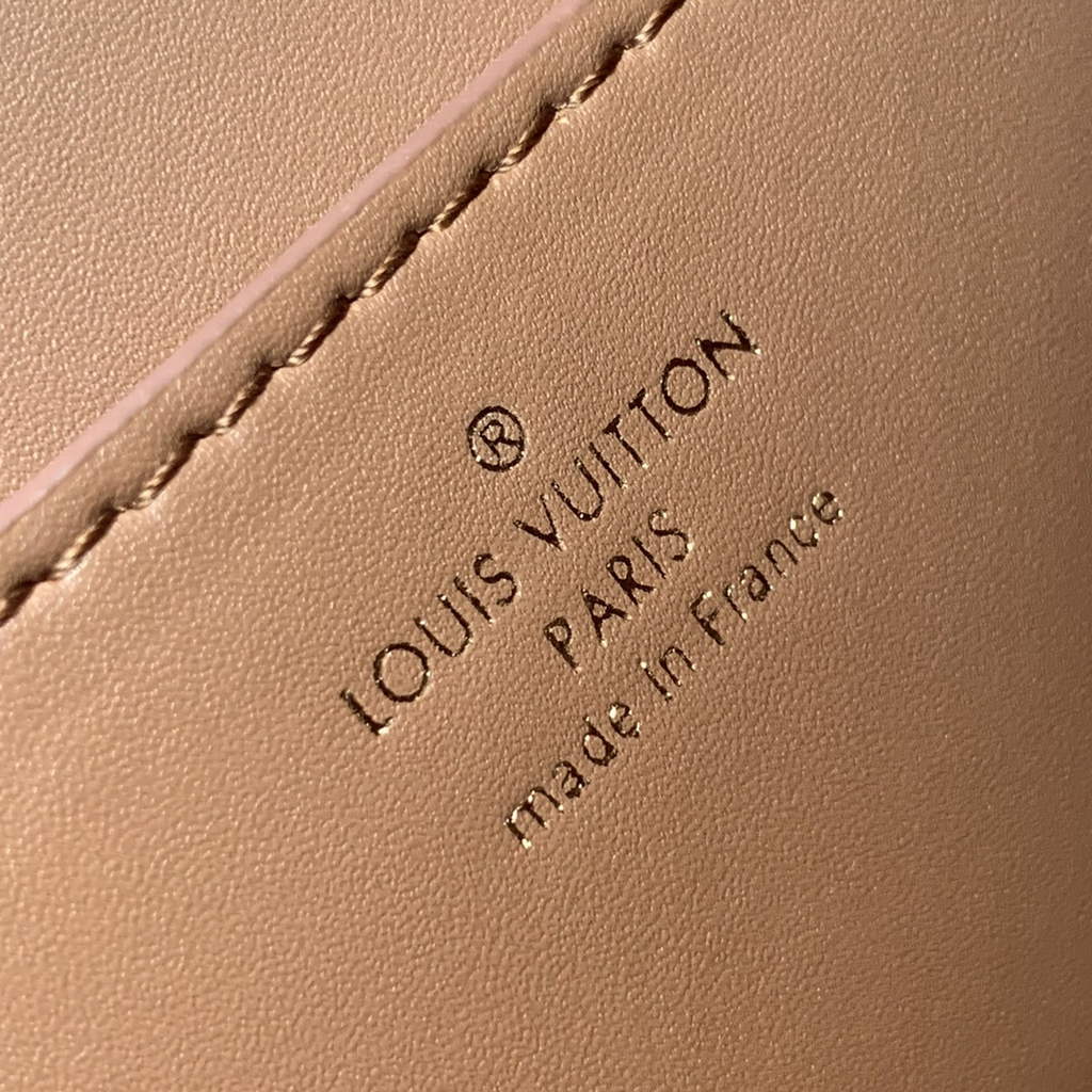 LV M57214 Louis Vuitton Twist One Handle PM Taurillon Leather Beige