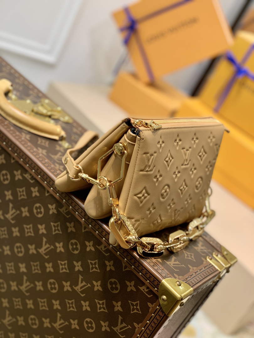 LV M57796 Louis Vuitton Coussin BB Handbags Apricot - Default Title - View 2