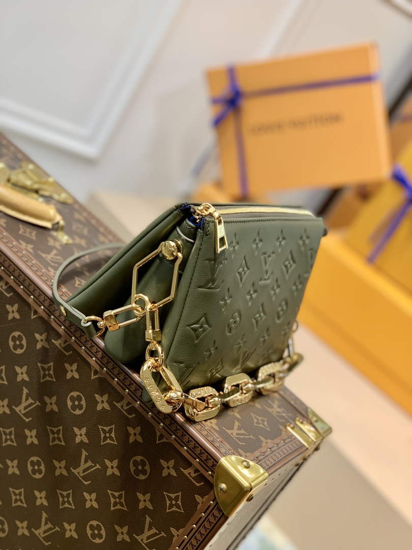 LV M57796 Louis Vuitton Coussin BB Handbags Dark Green - Default Title - View 2