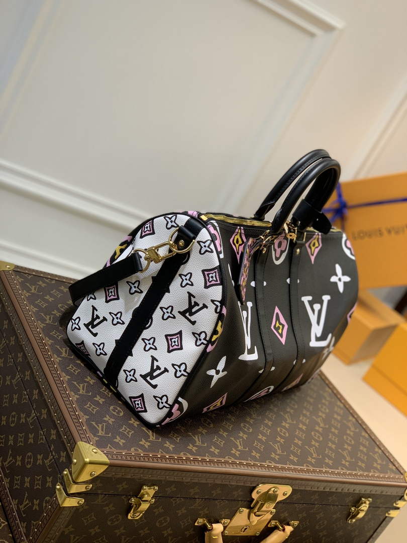 LV M58656 Louis Vuitton Keepall Bandouliere 45 Travel Bag