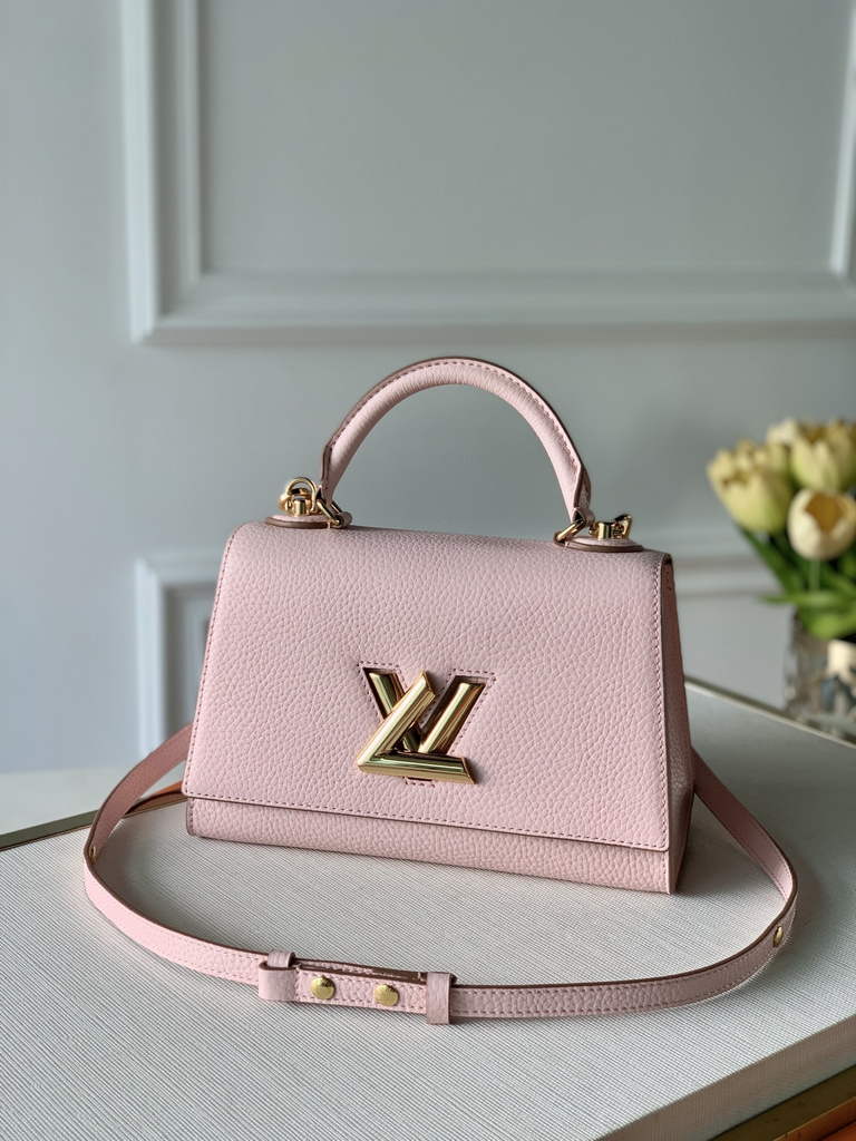 LV M59285 Louis Vuitton Twist One Handle BB High End Leathers Pink
