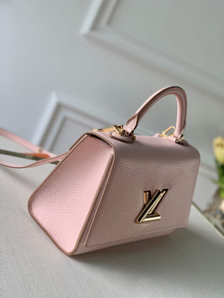 LV M59285 Louis Vuitton Twist One Handle BB High End Leathers Pink