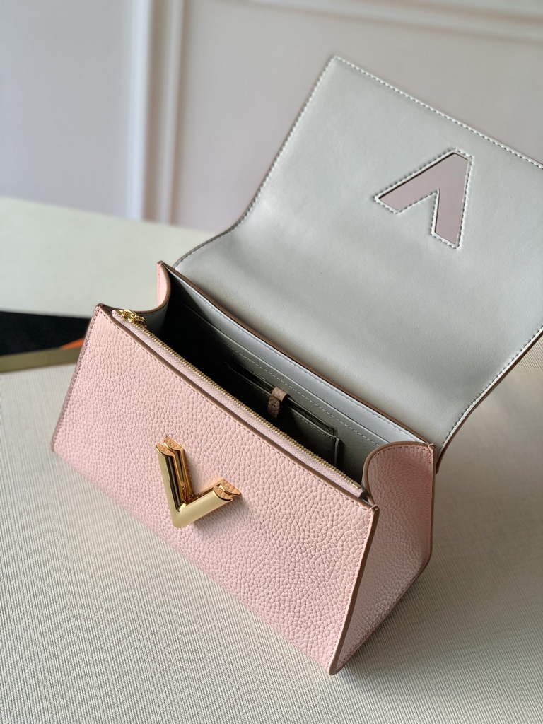 LV M59285 Louis Vuitton Twist One Handle BB High End Leathers Pink