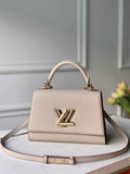 LV M59090 Louis Vuitton Twist One Handle BB High End Leathers Beige