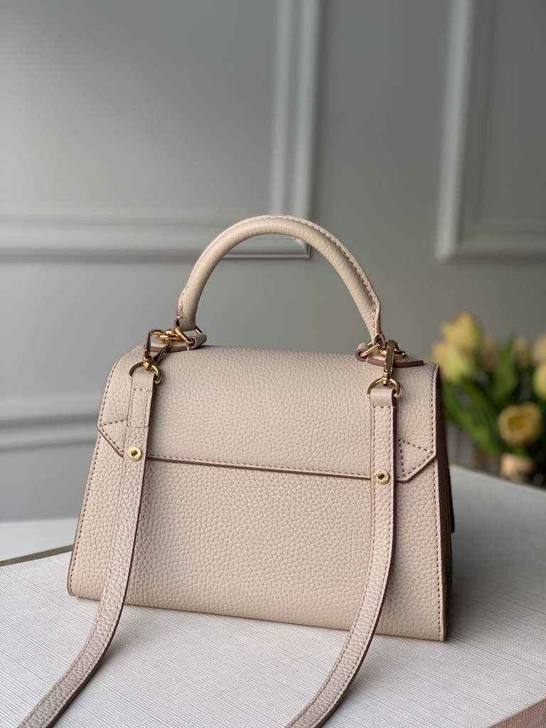 LV M59090 Louis Vuitton Twist One Handle BB High End Leathers Beige