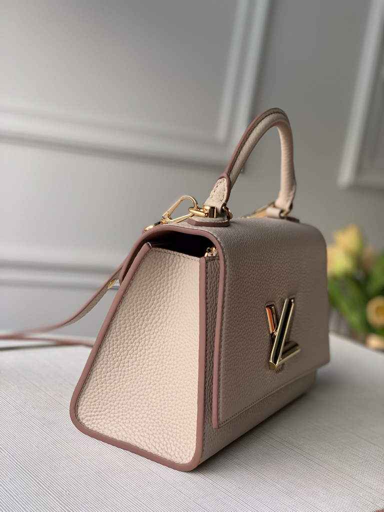 LV M59090 Louis Vuitton Twist One Handle BB High End Leathers Beige