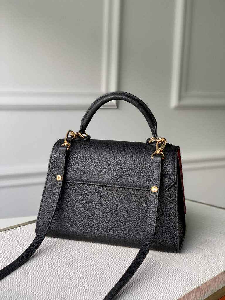LV M59091 Louis Vuitton Twist One Handle BB High End Leathers Black
