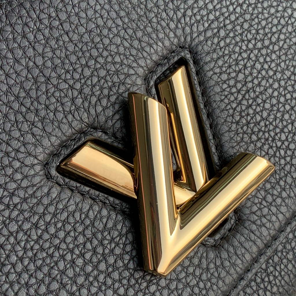 LV M59091 Louis Vuitton Twist One Handle BB High End Leathers Black